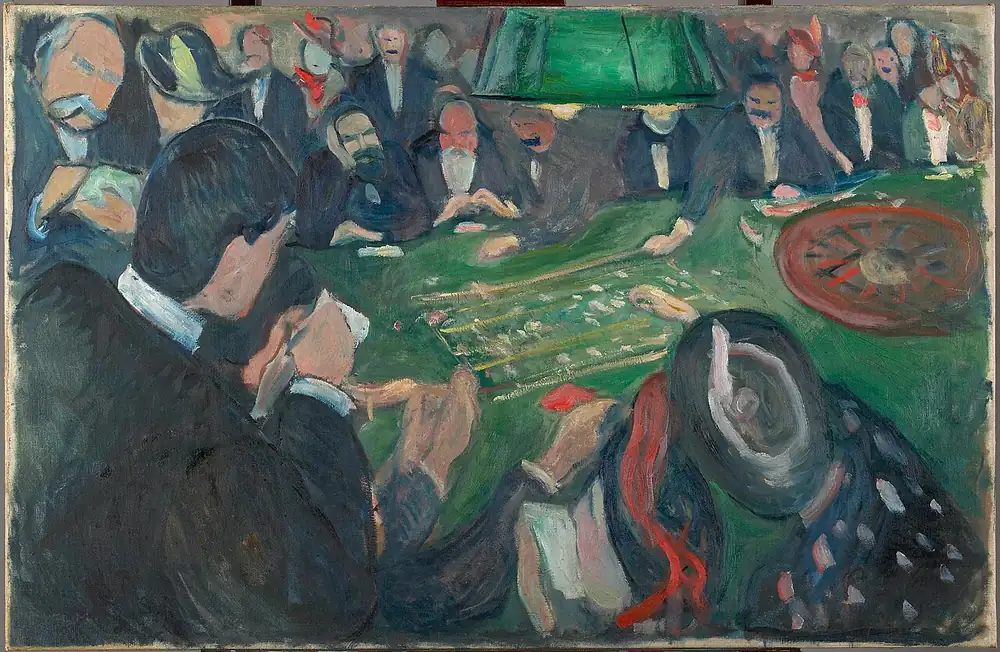 créditos de imágenes - pintura de una mesa de ruleta (dominio público)